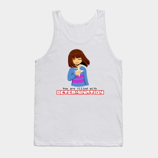 Undertale - Frisk "You Are Filled With Determination" Tank Top